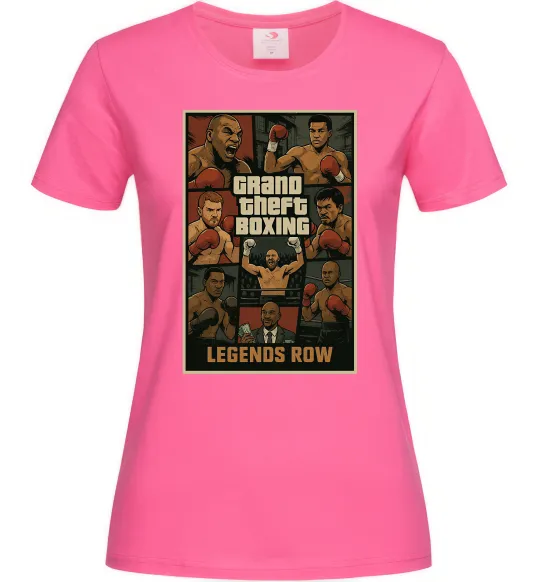 Женская футболка Grand Theft boxing Ярко-розовый фото