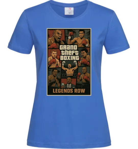 Женская футболка Grand Theft boxing Ярко-синий фото