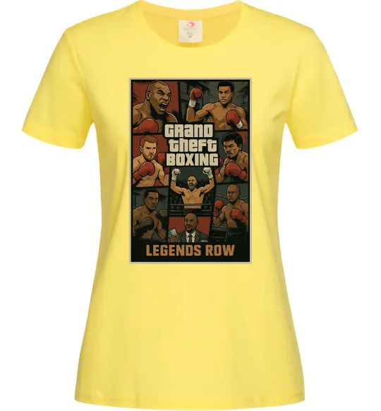 Женская футболка Grand Theft boxing Лимонный фото