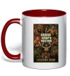 Чашка с цветной ручкой Grand Theft boxing Красный фото
