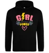 Женская толстовка (худи) Girl power Черный фото