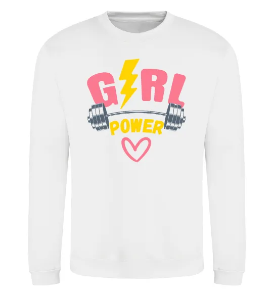 Свитшот Girl power Белый фото