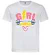 Мужская футболка Girl power Белый фото