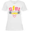 Женская футболка Girl power Белый фото