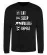 Свитшот Eat Sleep Wrestle Черный фото