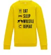 Детский Свитшот Eat Sleep Wrestle Солнечно желтый фото