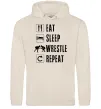 Жіноча толстовка (худі) Eat Sleep Wrestle Таш фото