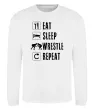 Свитшот Eat Sleep Wrestle Белый фото