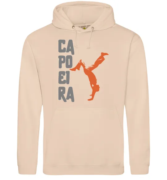 Жіноча толстовка (худі) Капоейра силует Пісочний фото