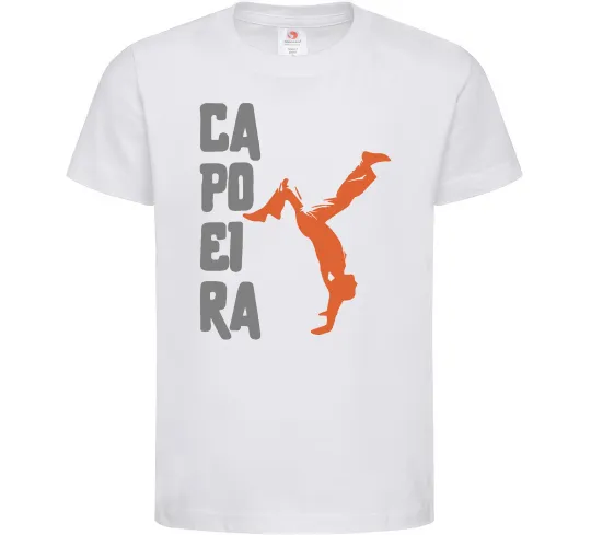 Дитяча футболка Капоейра силует Білий фото