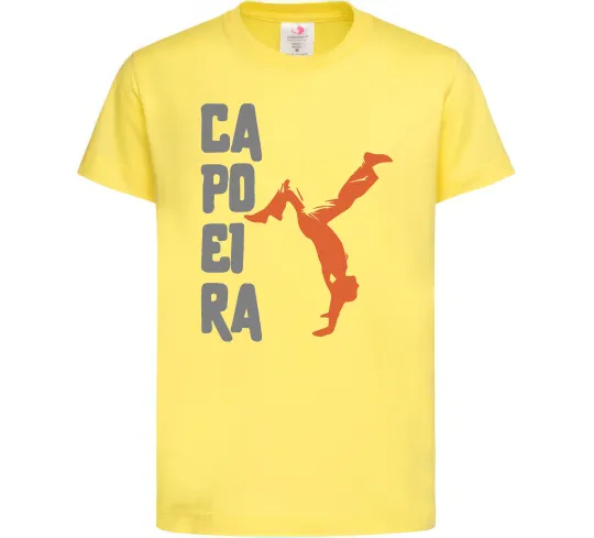 Дитяча футболка Капоейра силует Лимонний фото