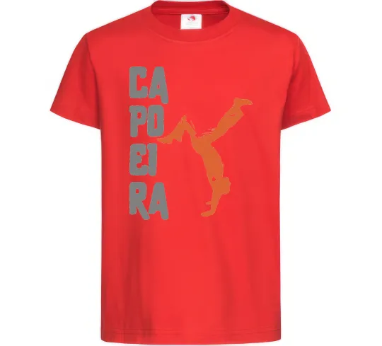 Дитяча футболка Капоейра силует Червоний фото