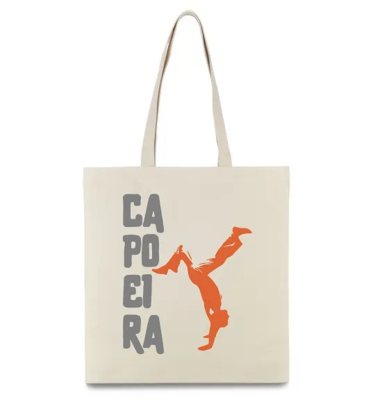 Еко-сумка Капоейра силует Бежевий фото