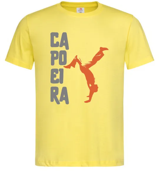 Чоловіча футболка Капоейра силует Лимонний фото