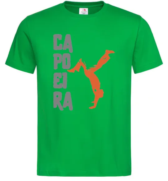Чоловіча футболка Капоейра силует Зелений фото