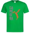 Чоловіча футболка Капоейра силует Зелений фото