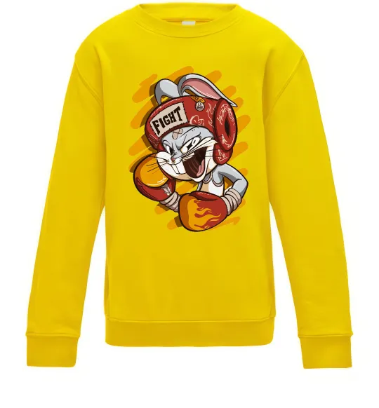 Детский Свитшот Box Bunny Солнечно желтый фото