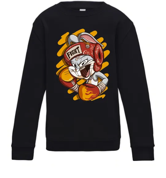 Детский Свитшот Box Bunny Черный фото