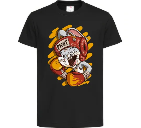 Детская футболка Box Bunny Черный фото
