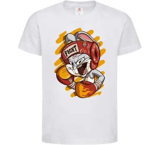 Детская футболка Box Bunny Белый фото