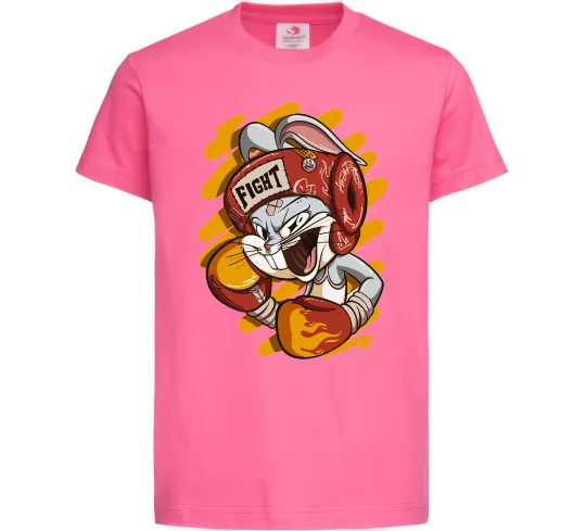 Детская футболка Box Bunny Ярко-розовый фото