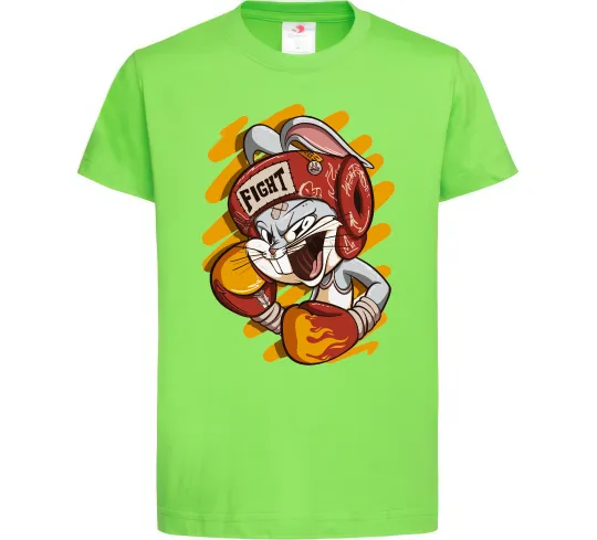 Детская футболка Box Bunny Лаймовый фото