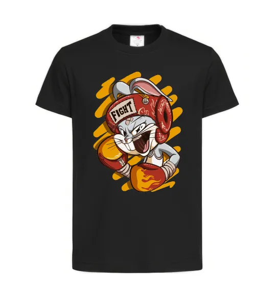 Дитяча футболка Box Bunny Чорний фото