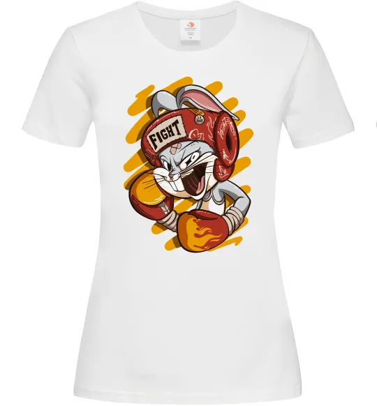 Женская футболка Box Bunny Белый фото