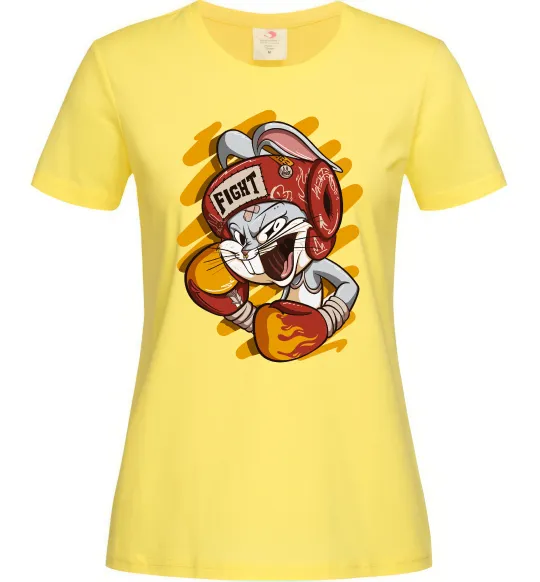 Женская футболка Box Bunny Лимонный фото