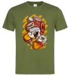 Мужская футболка Box Bunny Оливковый фото