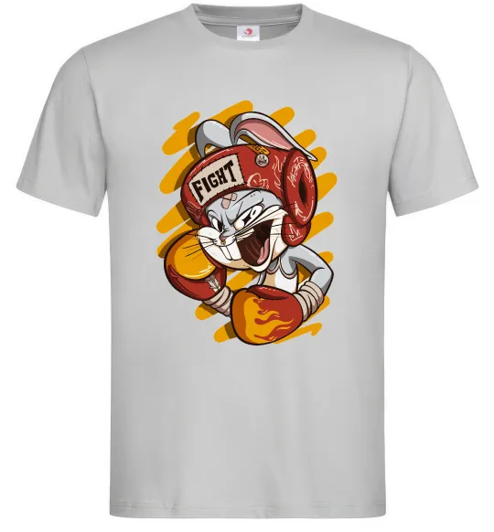 Мужская футболка Box Bunny Серый фото