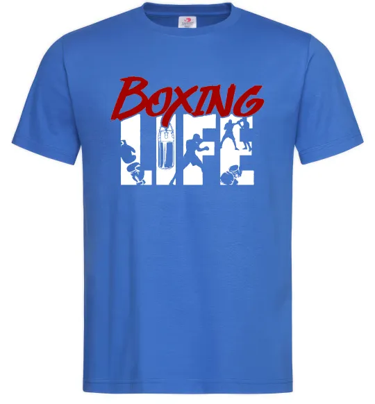 Мужская футболка Art boxing Ярко-синий фото