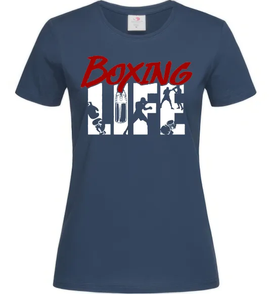 Женская футболка Art boxing Темно-синий фото