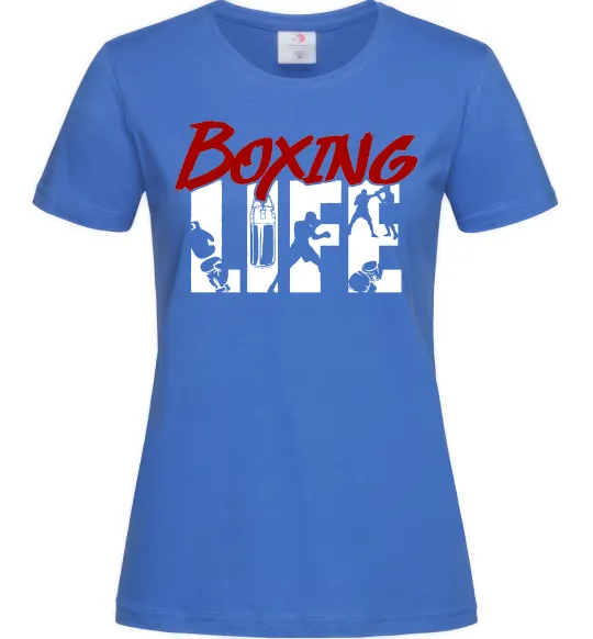 Женская футболка Art boxing Ярко-синий фото
