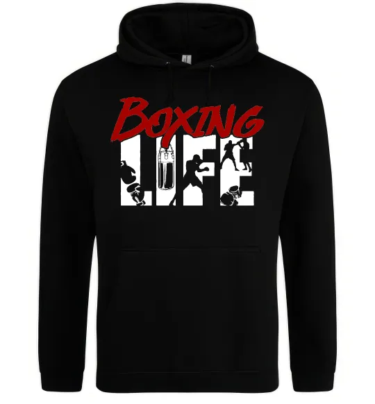 Мужская толстовка (худи) Art boxing Черный фото