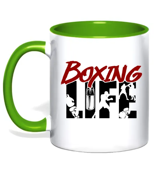 Чашка с цветной ручкой Art boxing Лаймовый фото