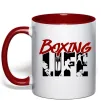Чашка с цветной ручкой Art boxing Красный фото