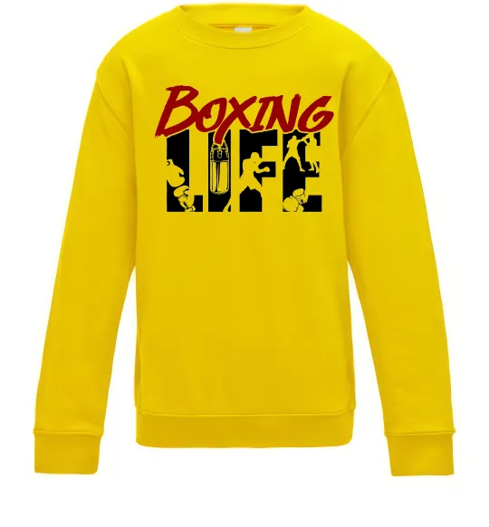 Детский Свитшот Art boxing Солнечно желтый фото