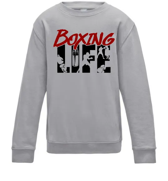 Детский Свитшот Art boxing Серый меланж фото