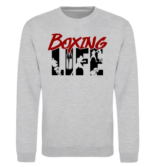 Свитшот Art boxing Серый меланж фото