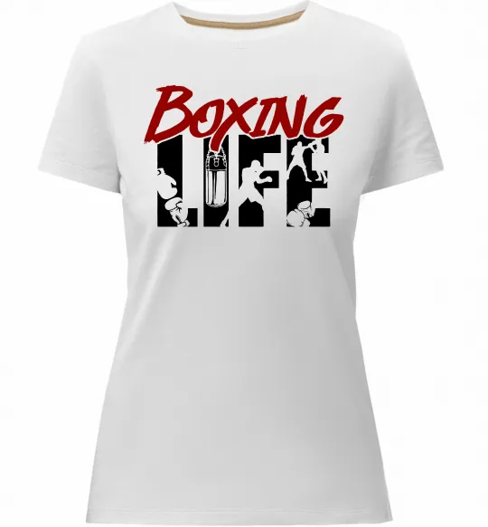 Женская премиум футболка Art boxing Белый фото