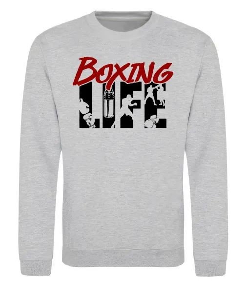 Свитшот Art boxing Серый меланж фото