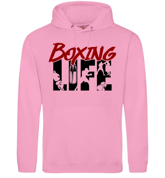 Мужская толстовка (худи) Art boxing Розовый фото