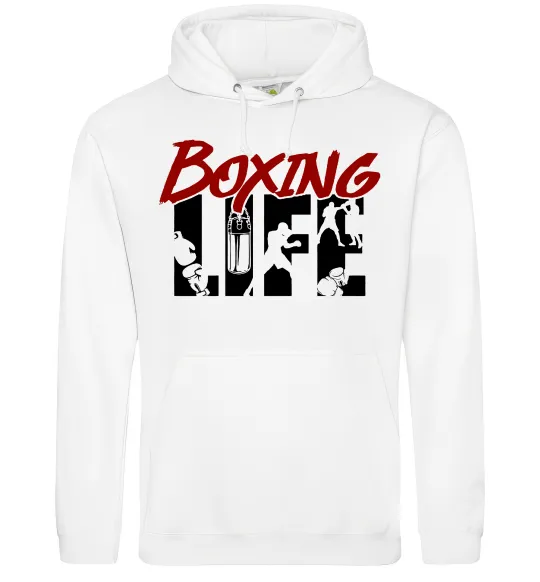 Женская толстовка (худи) Art boxing Белый фото