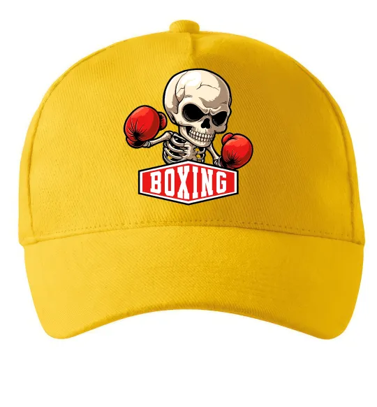 Кепка Boxing skeleton Солнечно желтый фото