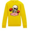 Детский Свитшот Boxing skeleton Солнечно желтый фото