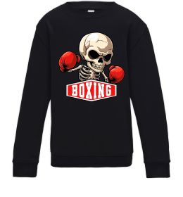 Детский Свитшот Boxing skeleton