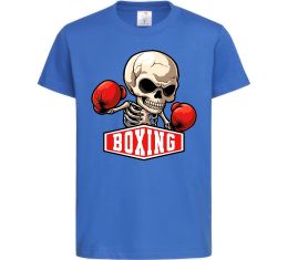 Детская футболка Boxing skeleton