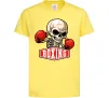 Детская футболка Boxing skeleton Лимонный фото