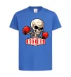 Дитяча футболка Boxing skeleton Яскраво-синій фото